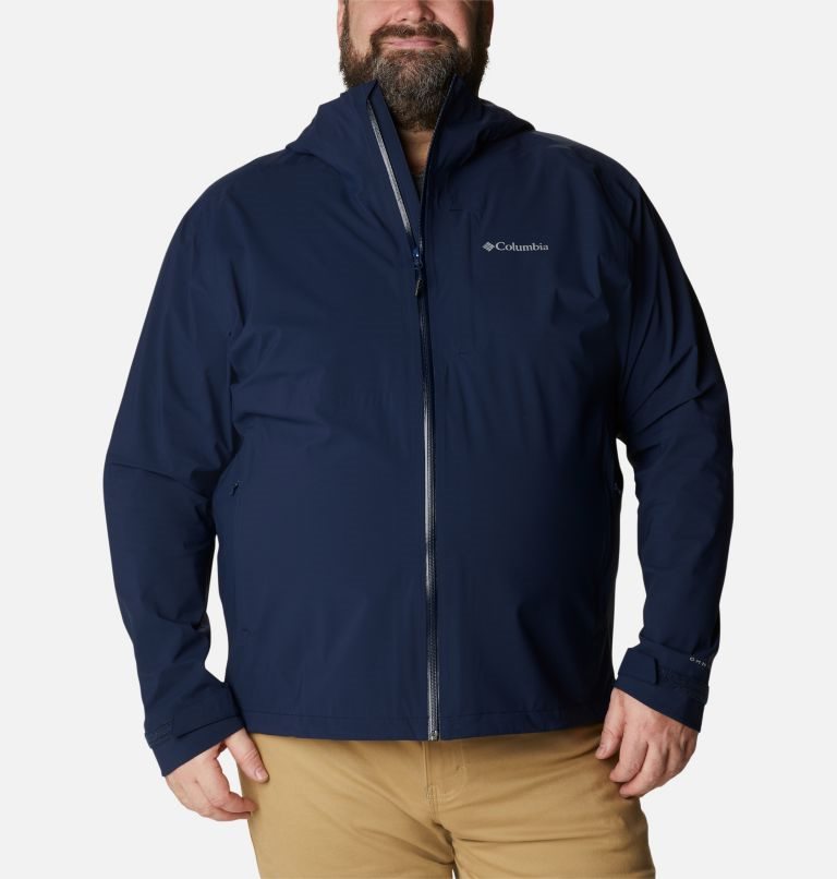 Men\'s Columbia Omni-Tech Ampli-Dry Shell Jackets Navy | Plus Size CA-V6503